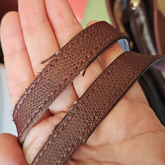 Michael Kors Burgandy Pebbled Leather Work Tote - Picture 15 of 16